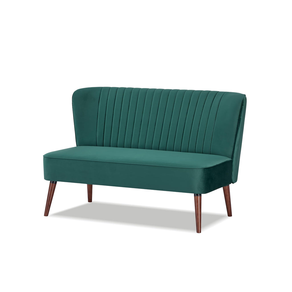 Loveseat Sofa Mid-Century Modern Armless Love Seat Accent Chair, Cushioned with Comfortable and Supportive Foam, for