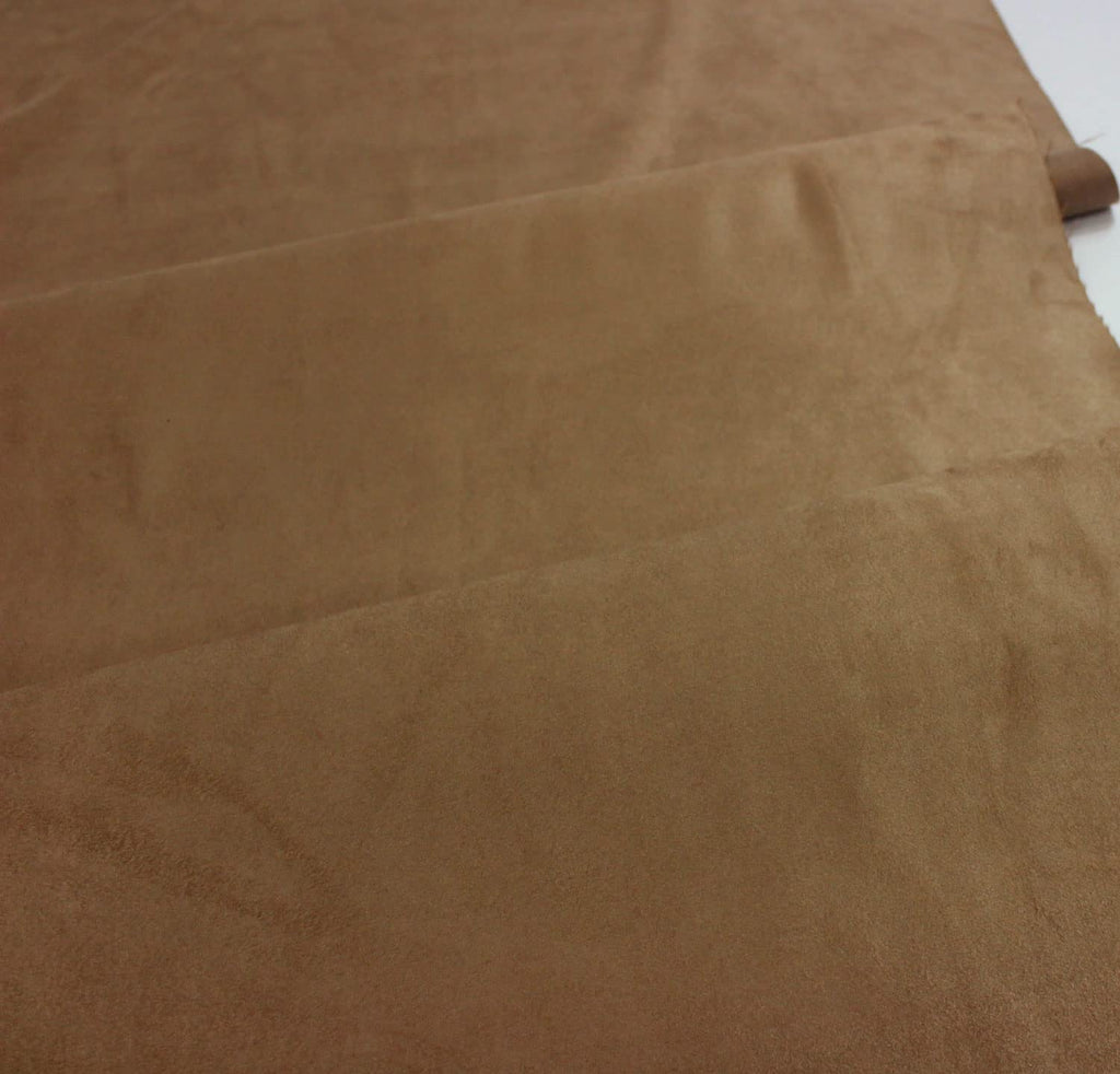 Buckskin Microsuede Upholstery Drapery Fabric (5 Yards) - Mocha