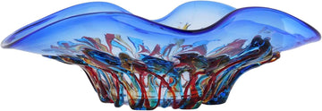 Oceanos Centerpiece Bowl - Blue and Red - Set of 2