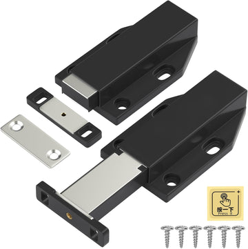 Touch Latch Heavy Duty Push Open Cabinet Hardware Magnetic Push Spring Latch for Large Door Release Latch Pop up Hidden