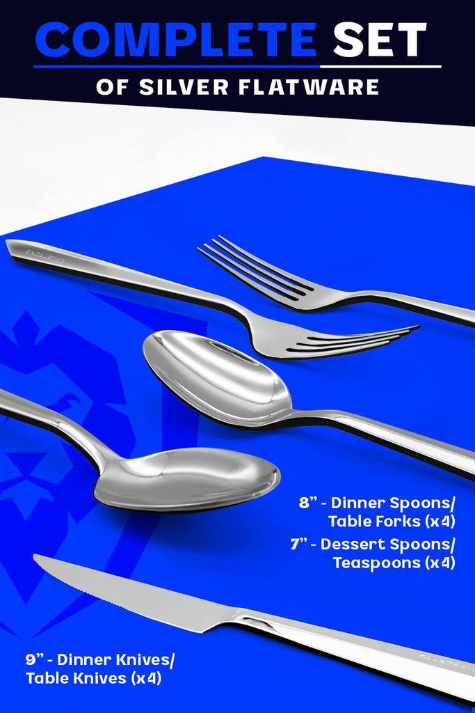 20-Pc Flatware Cutlery Set - High-Carbon Stainless Steel