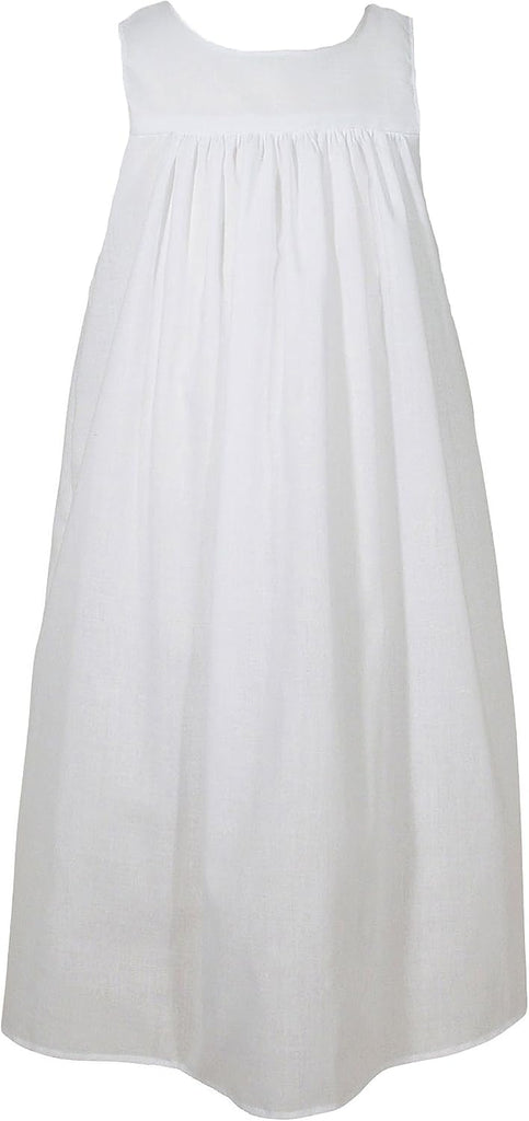 100% Cotton Handmade Girls Christening Special Occasion Dress with Italian Lace
