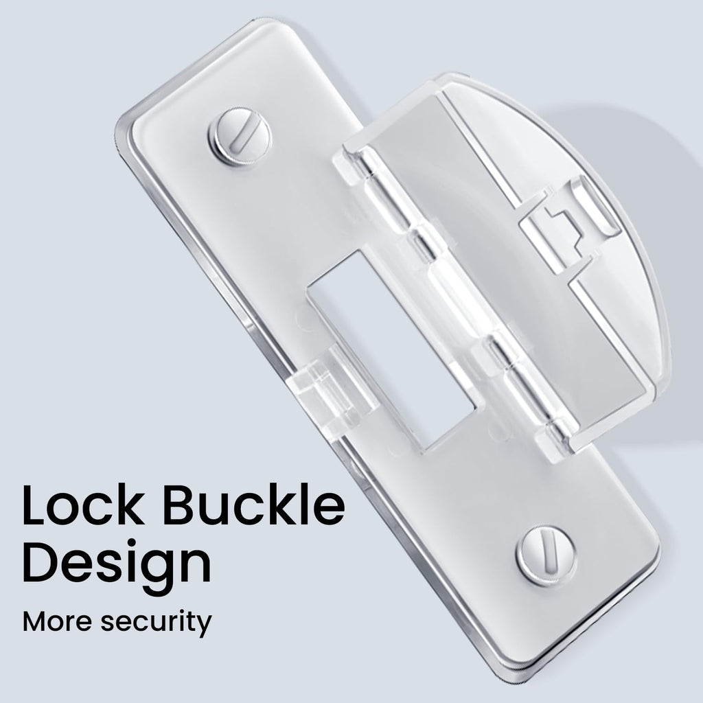Switch Guard - Light Switch Cover Guard - Childproof - Clear (4pc) - Toggle Switch Compatible - Approximately 3.5"L x