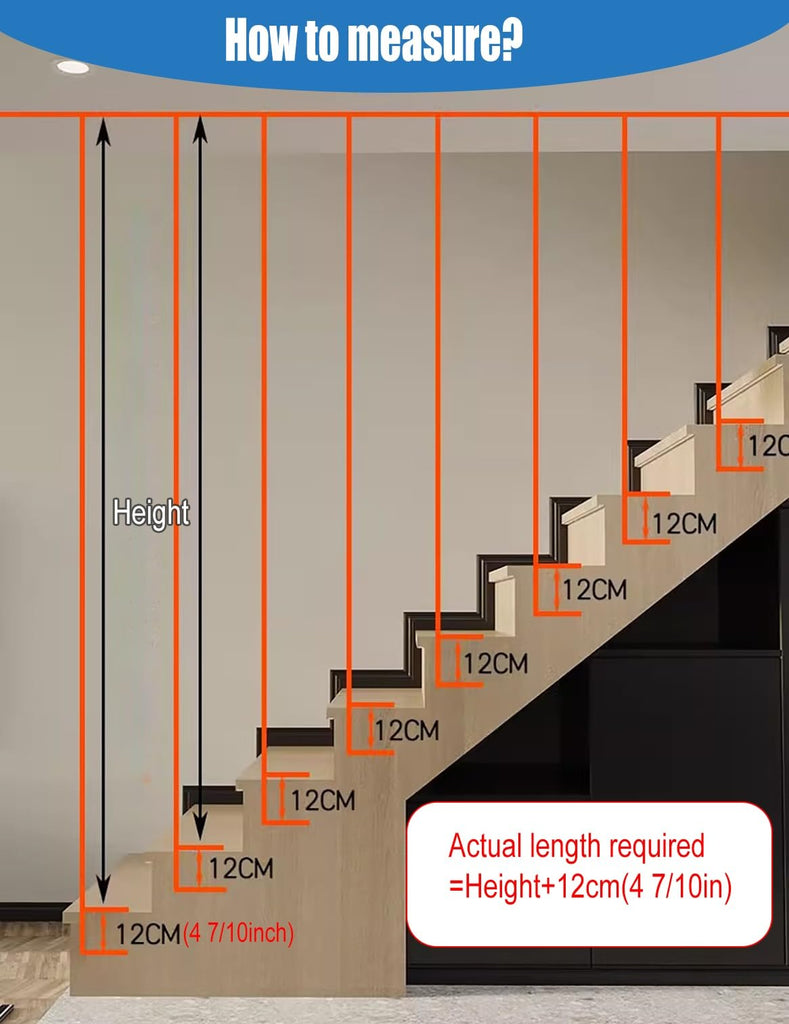 Stair Balusters Iron Black White Gold, Heavy Duty Decor Stair Railing Spindles Indoor, Side Mount Railing System Kits