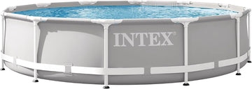 Prism Frame 12ft x 30in Round Above Ground Swimming Pool | 26710EH - Pool Only (Pump Not Included) - Reinforced Steel
