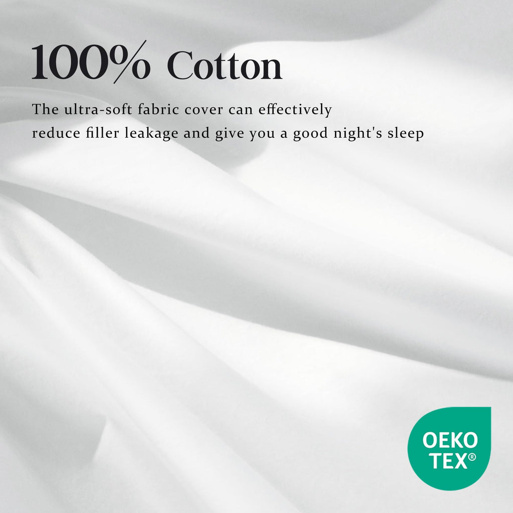 Goose Down Comforter Oversized King Size, Premium 100% Natural White Goose Down Duvet Insert, 800+ Fill Power, Extra
