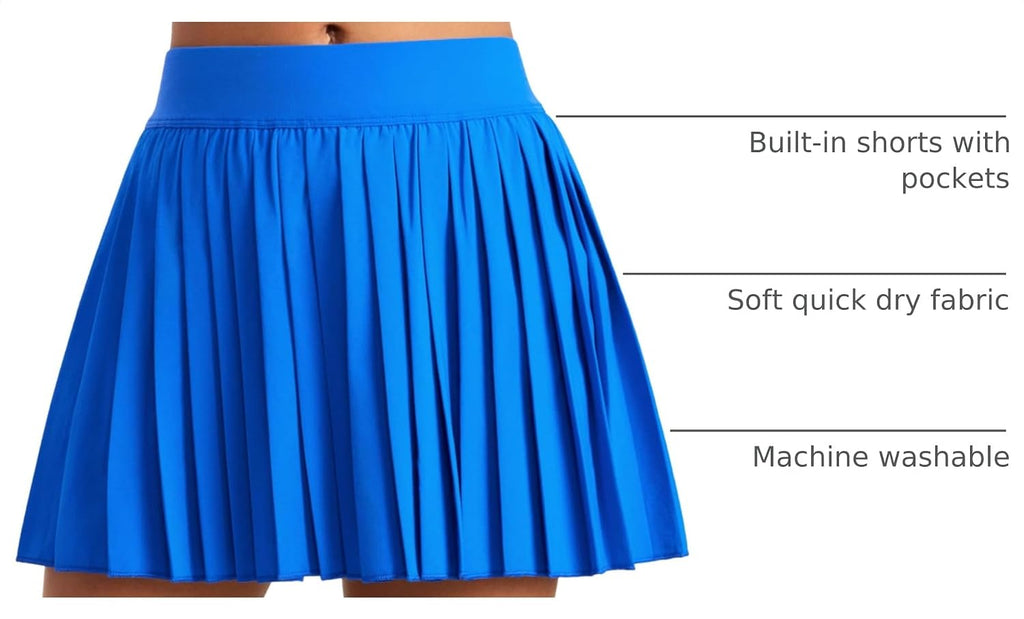 Girls Pleated Athletic Skirts