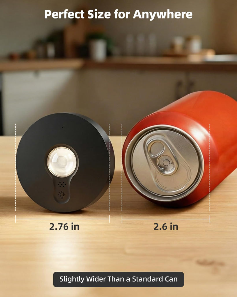 RGB Rechargeable Puck Lights with Remote Control, 1500mAh Battery Operated Tap Lights, Dimmer & Timer Under Cabinet