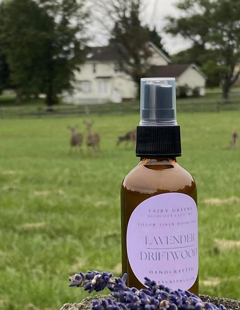 Lavender Driftwood Pillow Spray by L Farm | Natural Room & Linen Spray for Better Sleep | Calming Aromatherapy Room