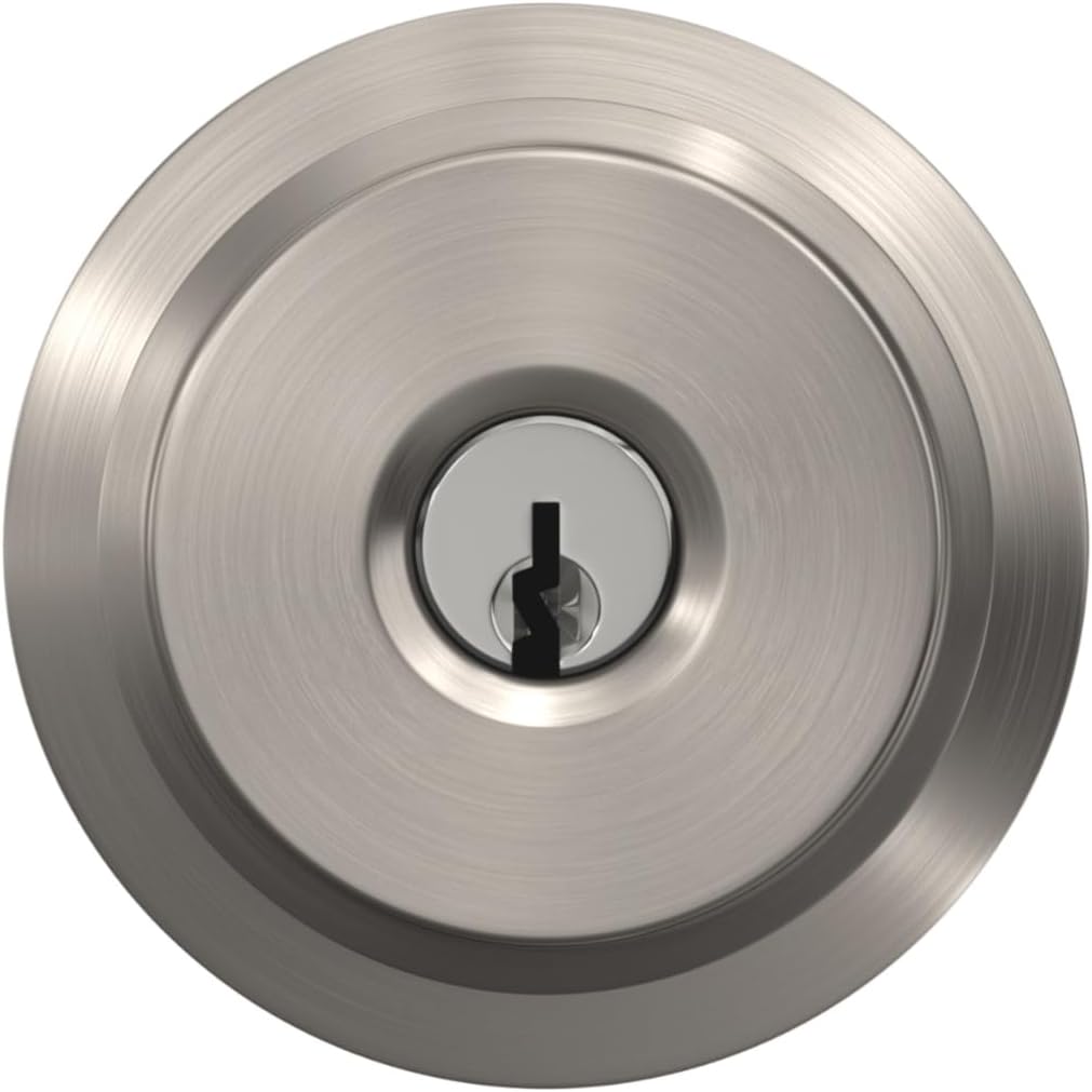 Bowery Keyed Entry Door Knob, Interior/Exterior, Satin Nickel