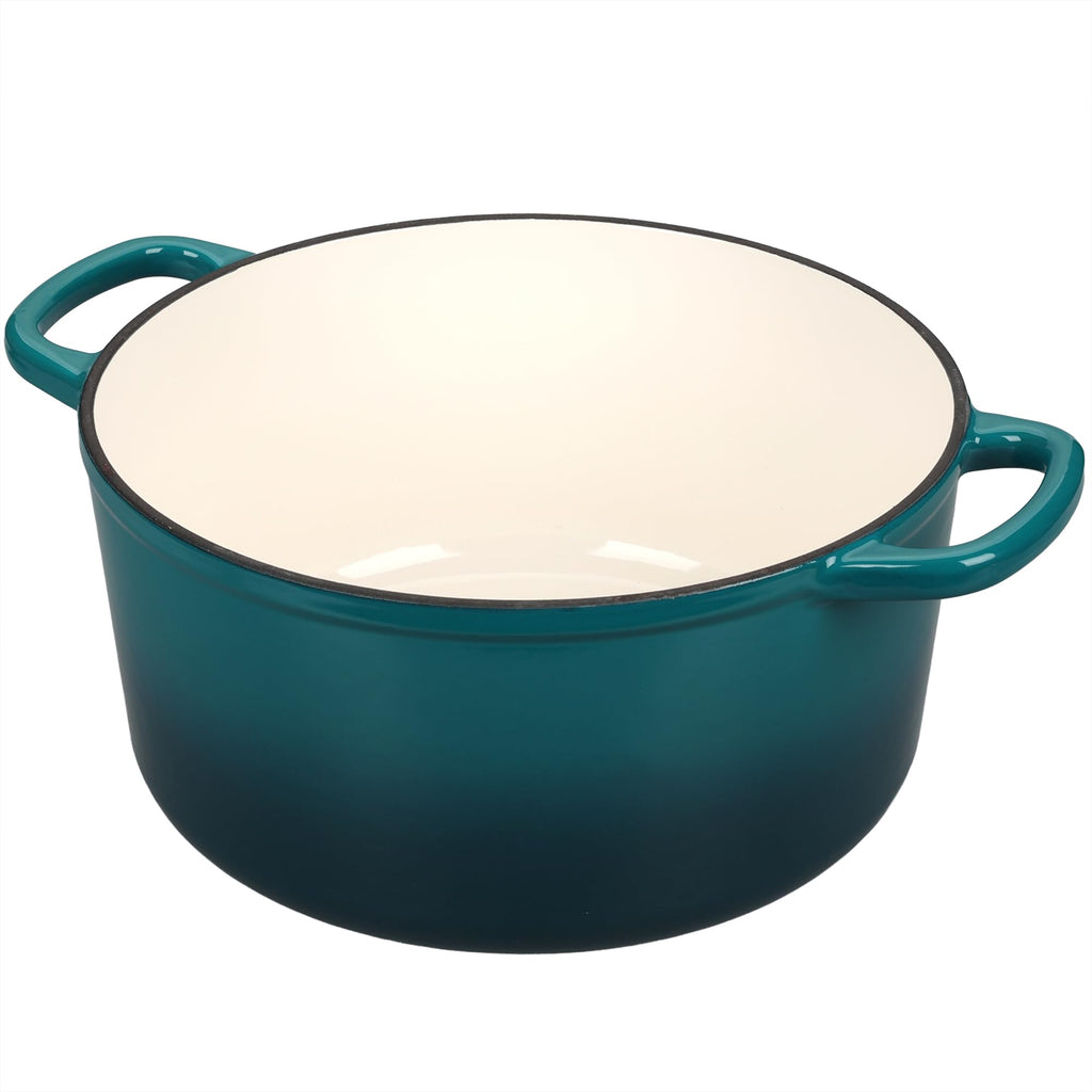 Enameled Cast Iron Dutch Oven with Sourdough Bread Baking Kit, Bread Dutch Oven with Lid, Includes Proofing Basket &