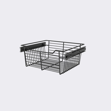 Matte Black 18" Classic Closet Wire Basket Standard