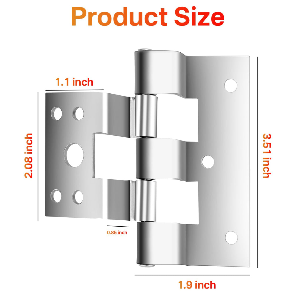 3 Pack Combination Door Hinges Fit for Elixir Exterior Door Hinge