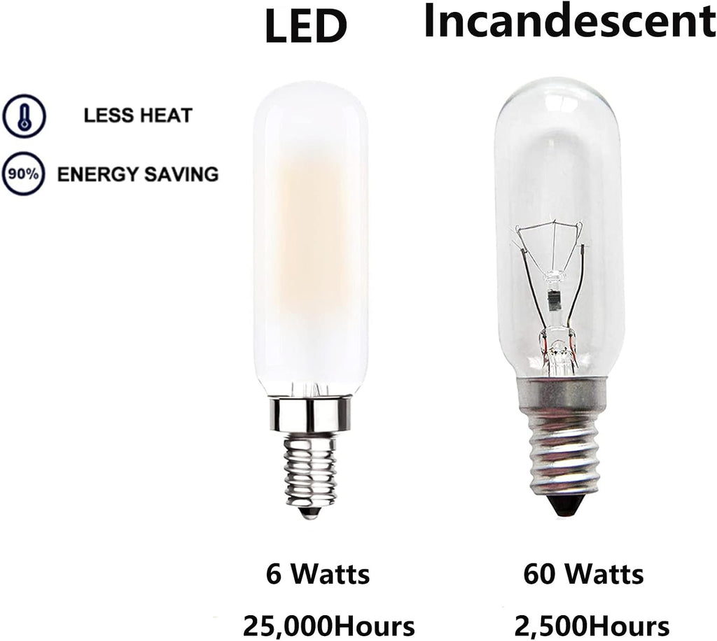 E12 Edison LED Light Bulbs 60 Watt Equivalent Dimmable 3000K
