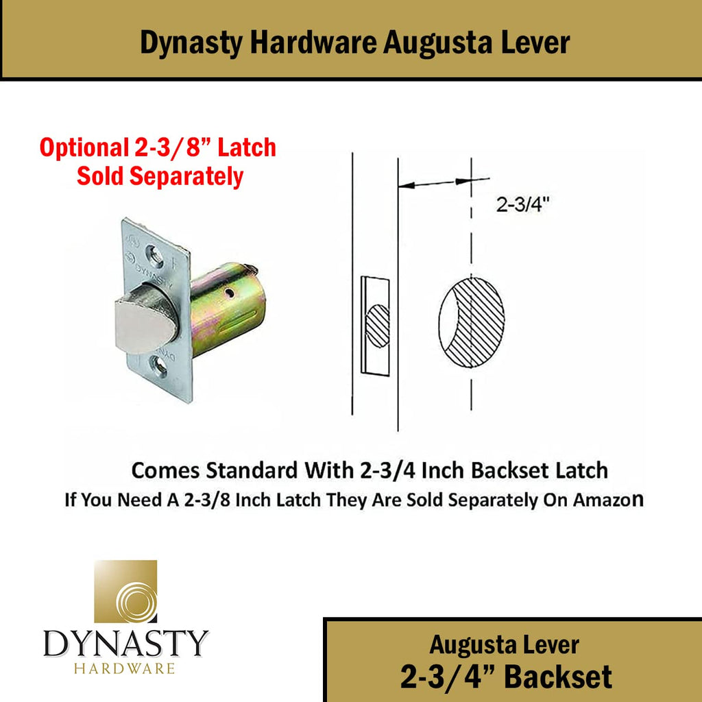 Augusta Storeroom Lever Lockset, ADA, Grade 2, Satin Chrome