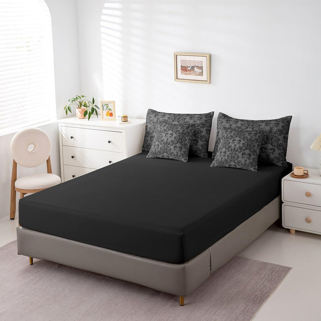 Gothic Comforter Set with Sheets 7 Piece Twin Size