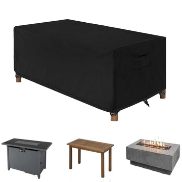 Patio Rectangular Fire Pit Cover Waterproof Outdoor Fireplace Covers Heavy Duty Rectangle Fire Table Firepit