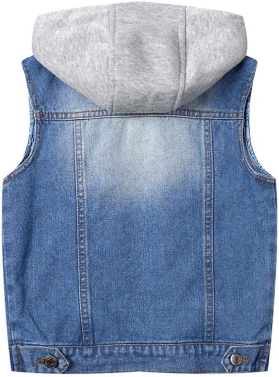 Boys Sleeveless Denim Jacket Girl Jean Vest