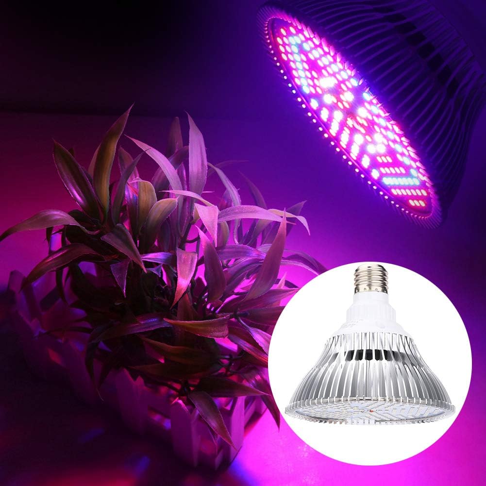 100W E27 Plant Grow Light, Full Spectrum Bulb for Greenhouse