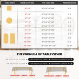 Beige Cotton Blend Tablecloth 60×84 Inch Rectangular, Farmhouse Style, Wrinkle Resistant Washable Ta