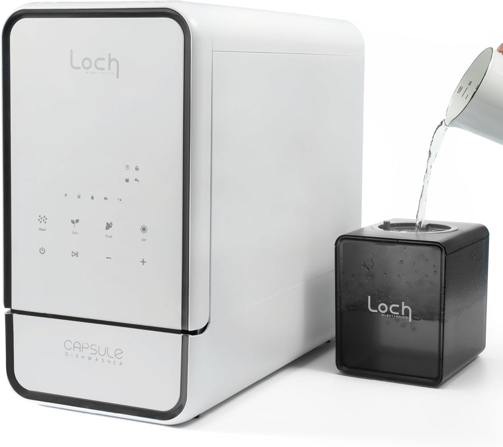 CounterTop Dishwasher Capsule - Compact Dishwasher - 10 Programmes, Touch Control, Auto-drying, Baby