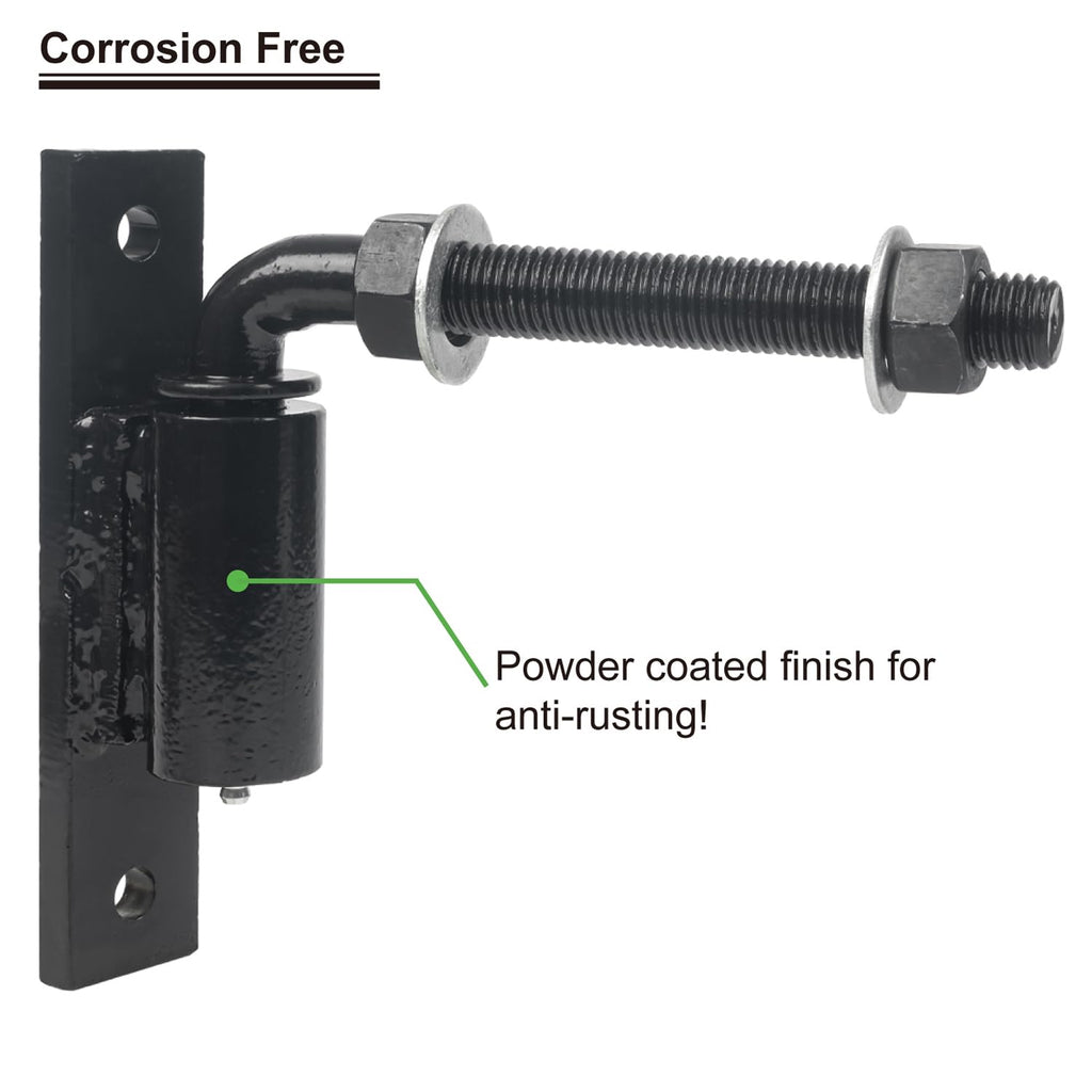 Industrial Heavy Duty Bolt on 3/4" J Bolt Gate Hinge for Large Heavy Driveway Gates Up to 1100 Pounds, No Welding