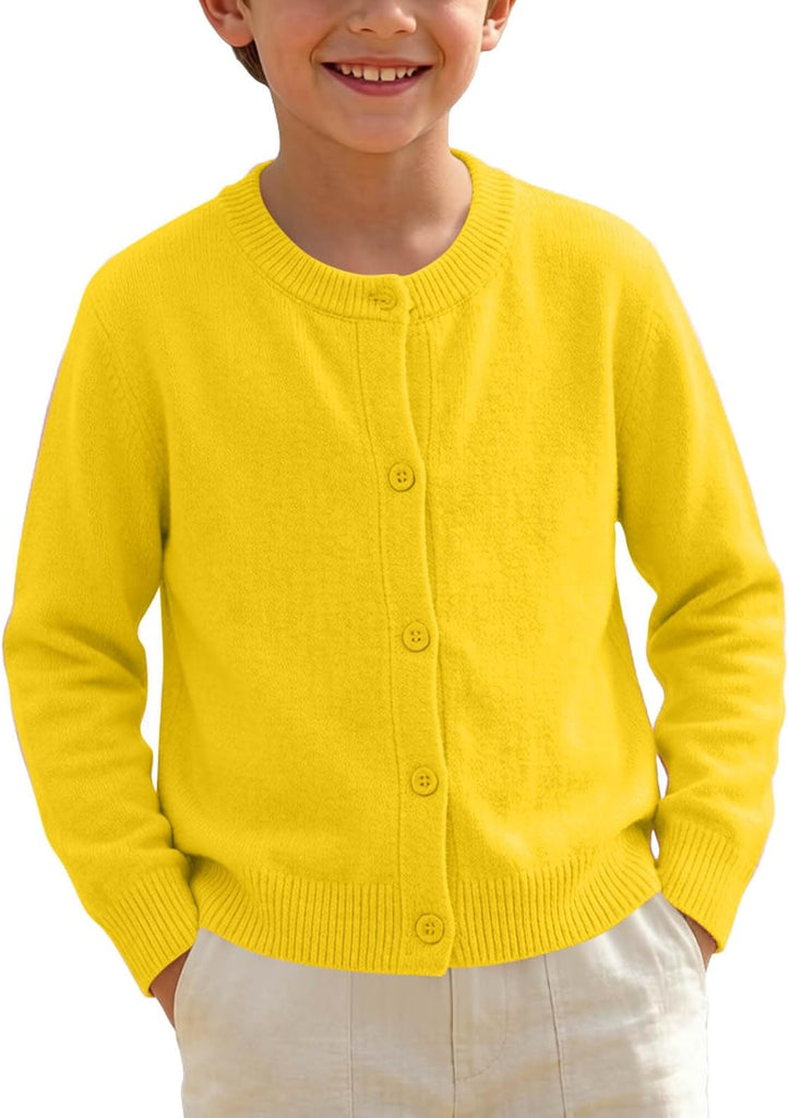Cardigan for Girls Cute Fashion Long Sleeve Button School Uniform Sweater
