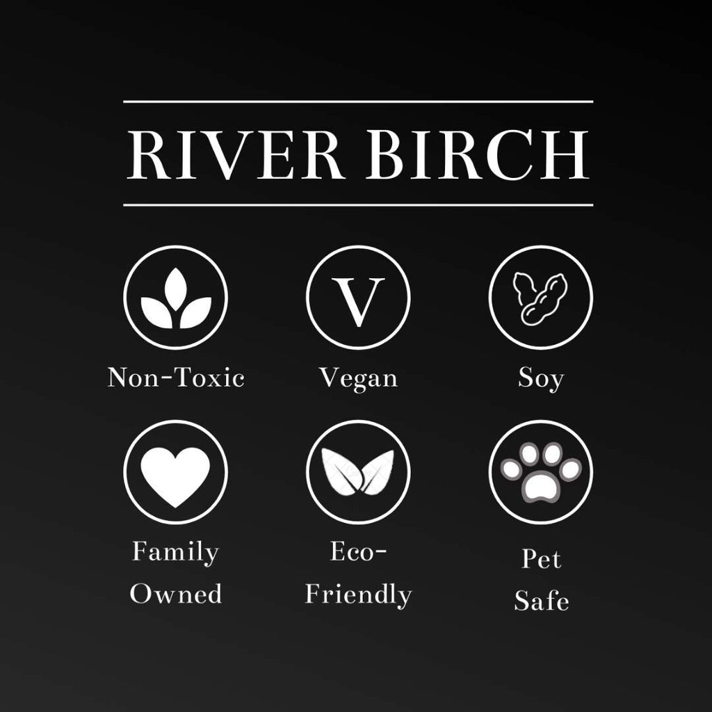 Birch Candles Coconut Bourbon Scented | Premium, All-Natural, Non-Toxic, Soy Candles | 8 oz. Black Matte Tin Travel