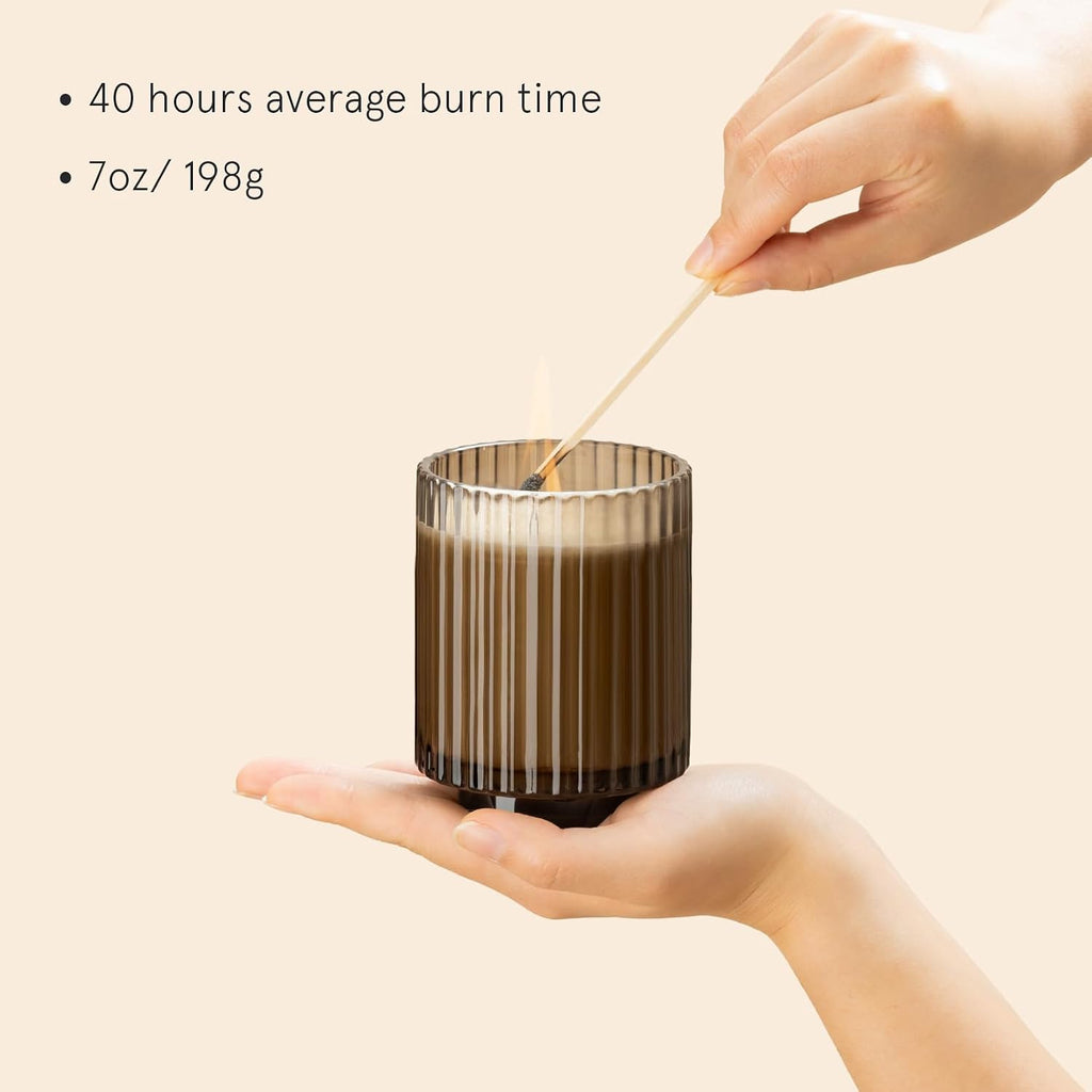 Sandalwood Scented Candles, Natural Soy Wax, 7 oz