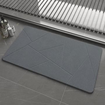 Extra Large 30''x17'' Stone Bath Mat, Diatomaceous Earth Non-Slip Bath Mat