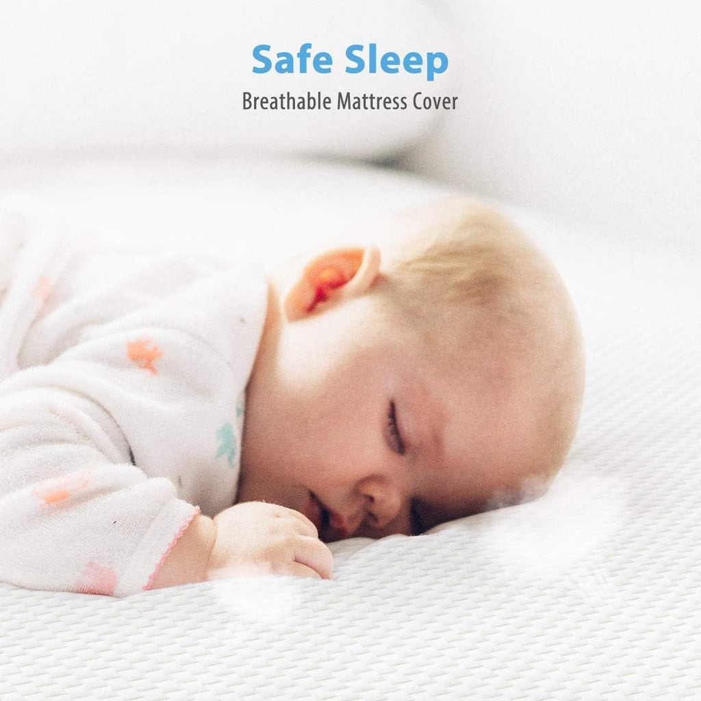 Crib Mattress, Dual Sided Comfort Memory Foam Toddler Bed Mattress, Triple-Layer Breathable Premium Baby Mattress for
