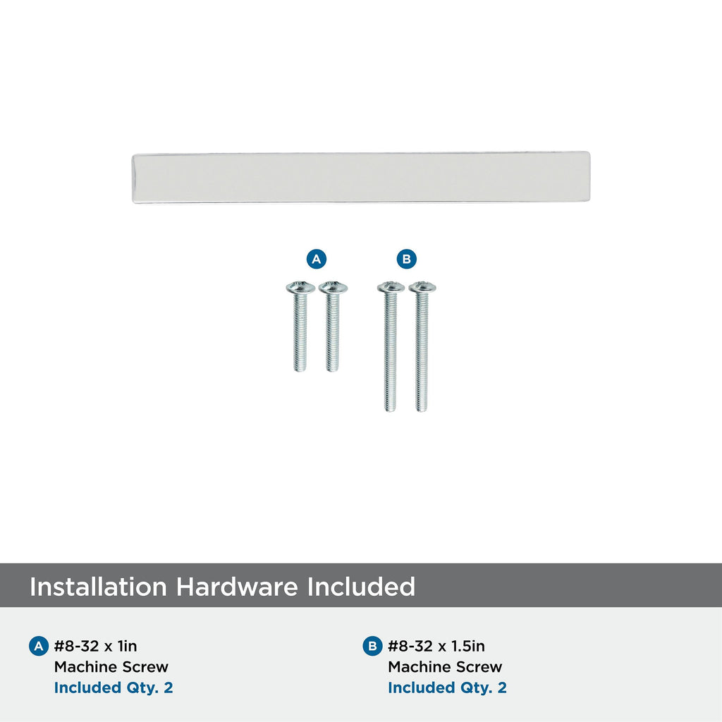 10 Pack 3" Monument Polished Nickel Drawer Pull