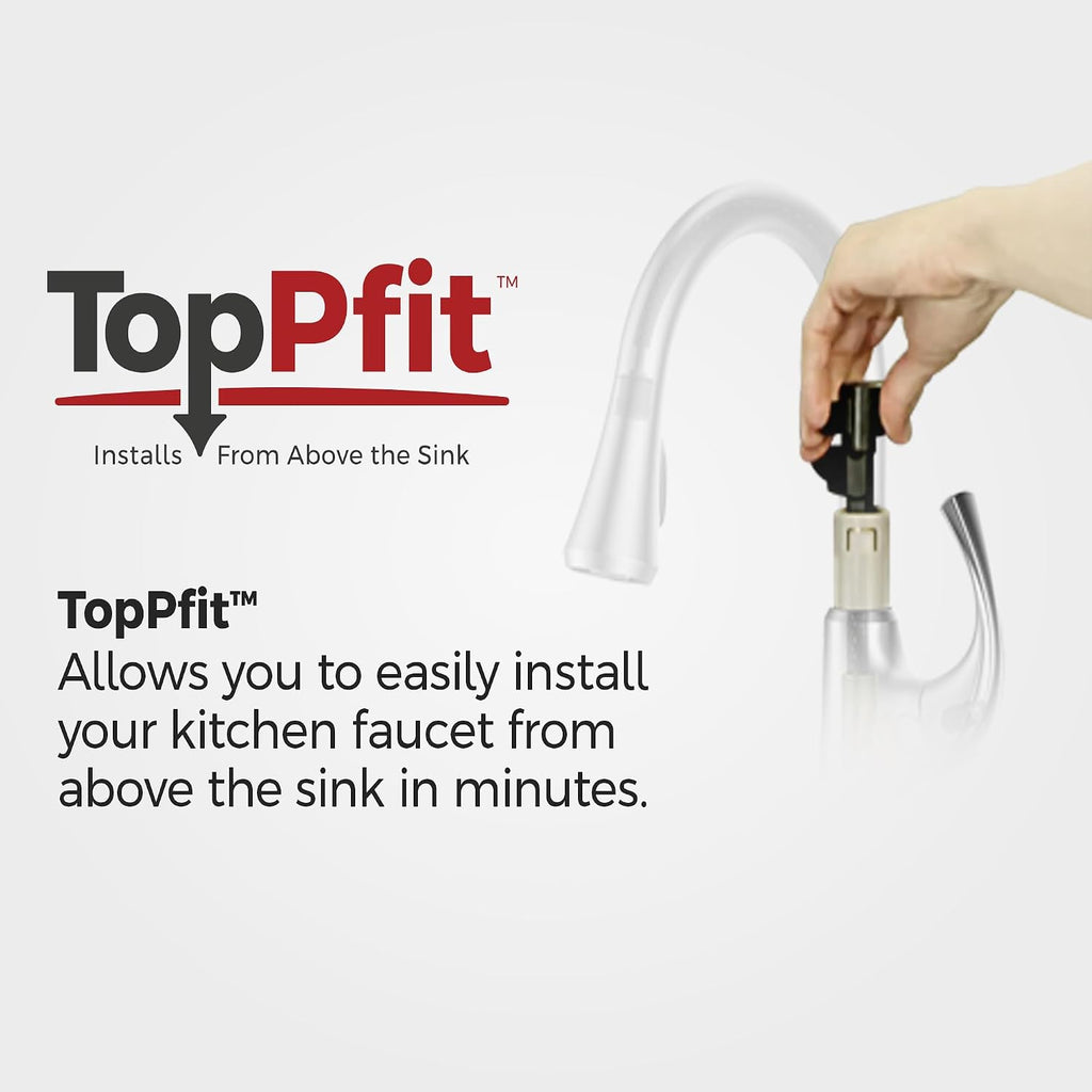 Wray Kitchen Faucet with Pull Down Sprayer and Soap Dispenser, Single Handle, High Arc, NSF Certified, Matte Black