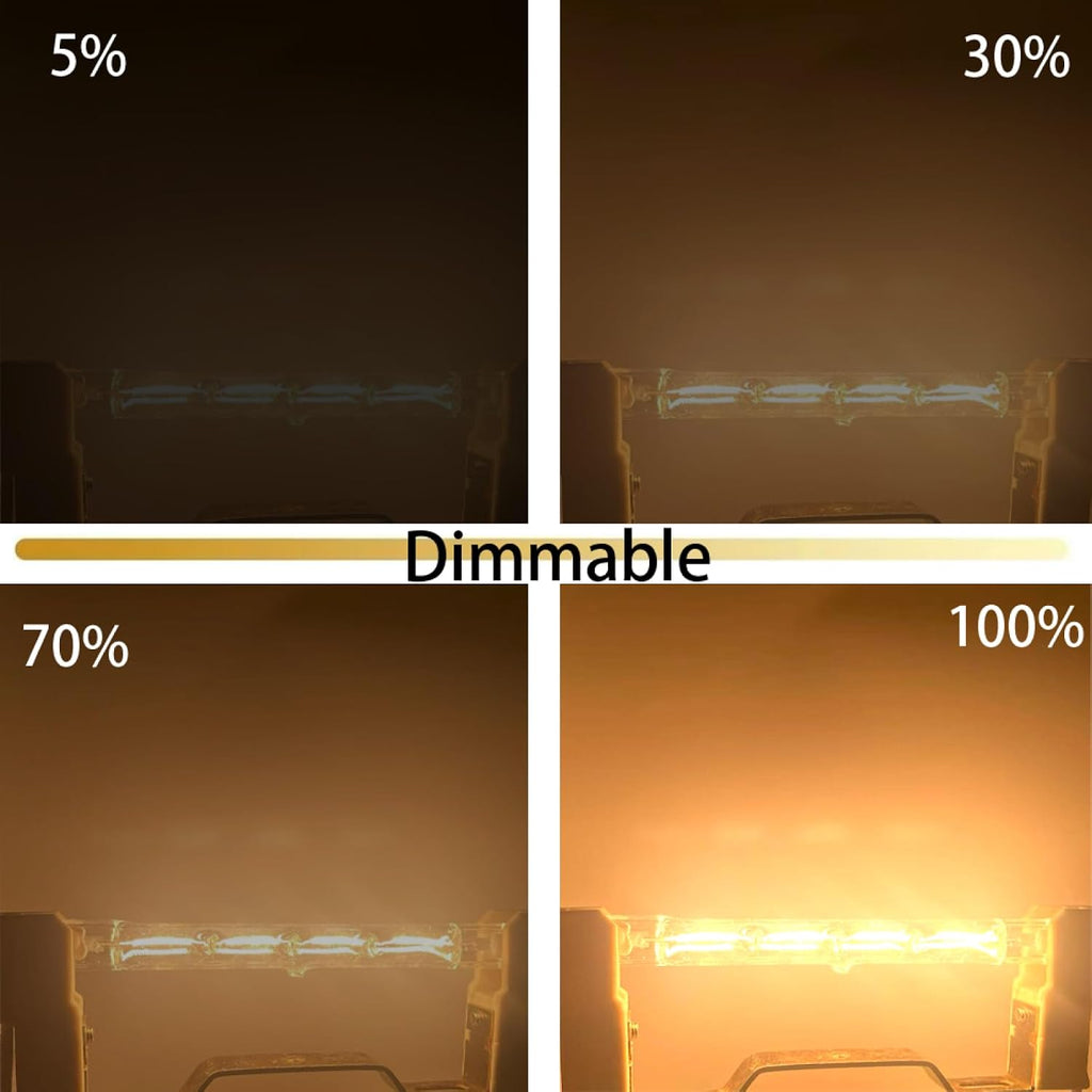 R7S Halogen 125mm 1000W 120V Dimmable Tungsten J125 T3 J Type Light Bulbs R7S 125 220V 1000W Double Ended Quartz Tube