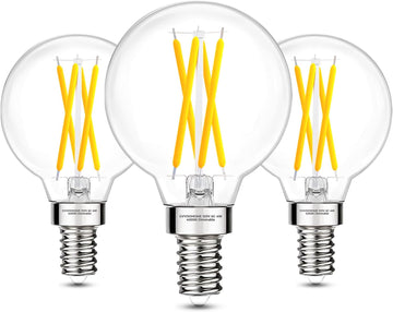 E12 Candelabra G16.5 Globe LED Bulb, 4000K Neutral White, 40W Equivalent