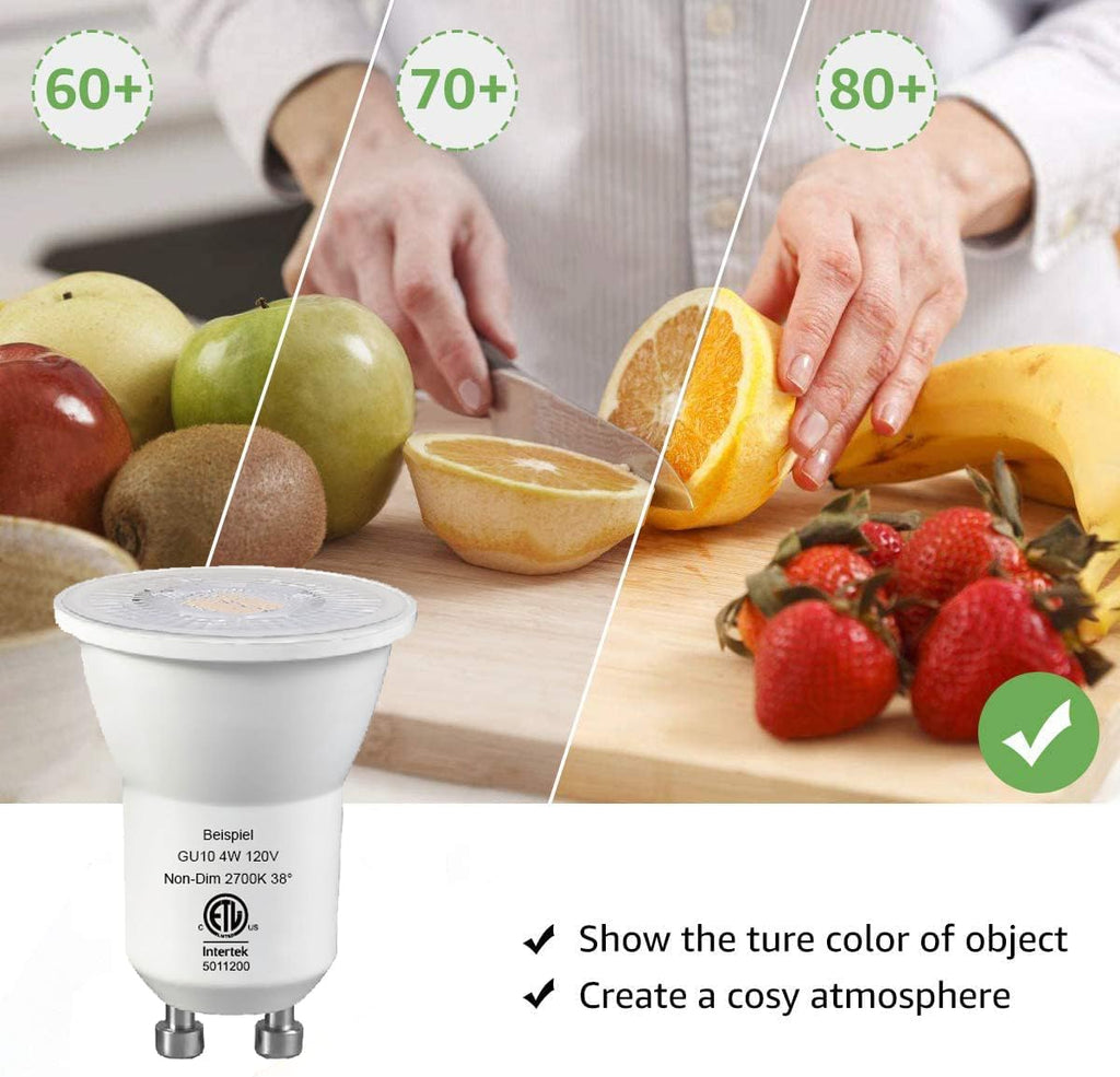Mini GU10 Led Bulbs 4W MR11 GU10 Base 2700K Soft White