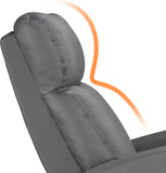 Padded Seat Recliner Chair Set of 2 Single Sofa Recliner for Living Room PU Leather Upholstered Reclining Chair Home