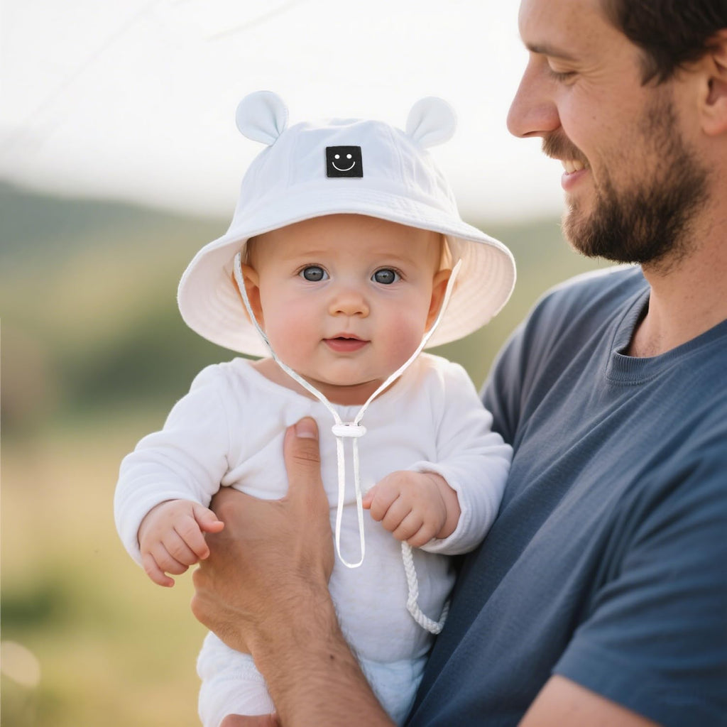 Baby Bucket hat Cute Infant Bear Sun Hat Summer Girls Boys Cap