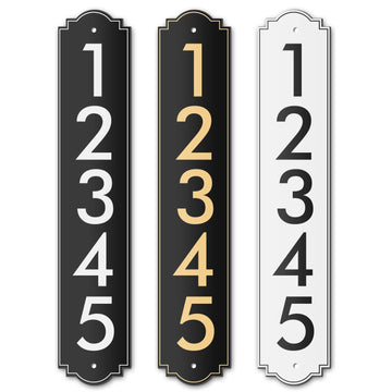 House Number, Address Plaque Outside Sign - Mailbox Numbers (18" x 3.5") Customized Sign, Store, Office, Outside