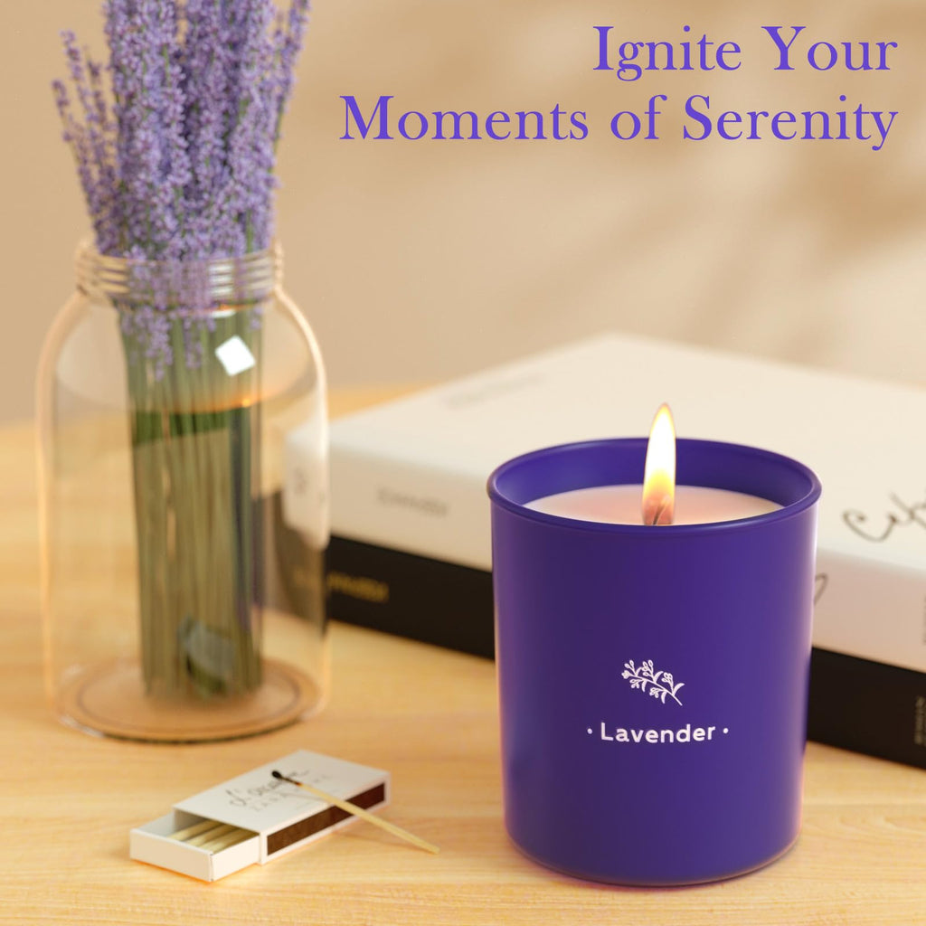 Scented Candle, 8 oz Soy Wax Jar Candle for Women, 45 Hour Burn
