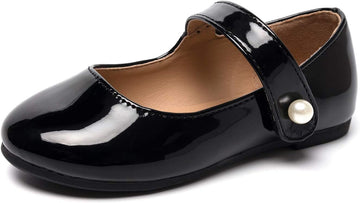 Girls Mary Jane Dress Shoes - Ballet Flats for Party Wedding