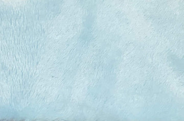Light Aqua Blue Minky Smooth Soft Solid Plush Faux Fake Fur Fabric Polyester 14 oz 58-60"
