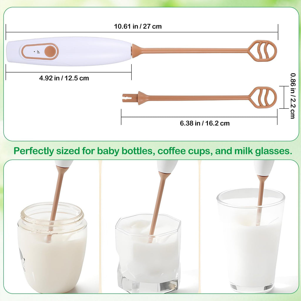 Portable Rechargeable Baby Formula Mixer (White)