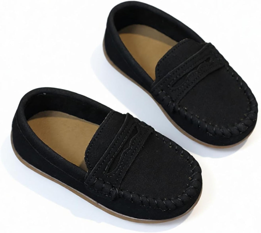 Toddler Boys Girls Slip On Loafers Dress Shoes Casual Moccasins
