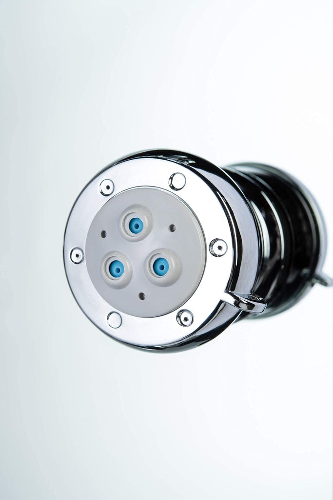 52" Aluminum SPA392M Shower Panel Tower System with Rainfall Shower Head and 8 Adjustable Massage Jets