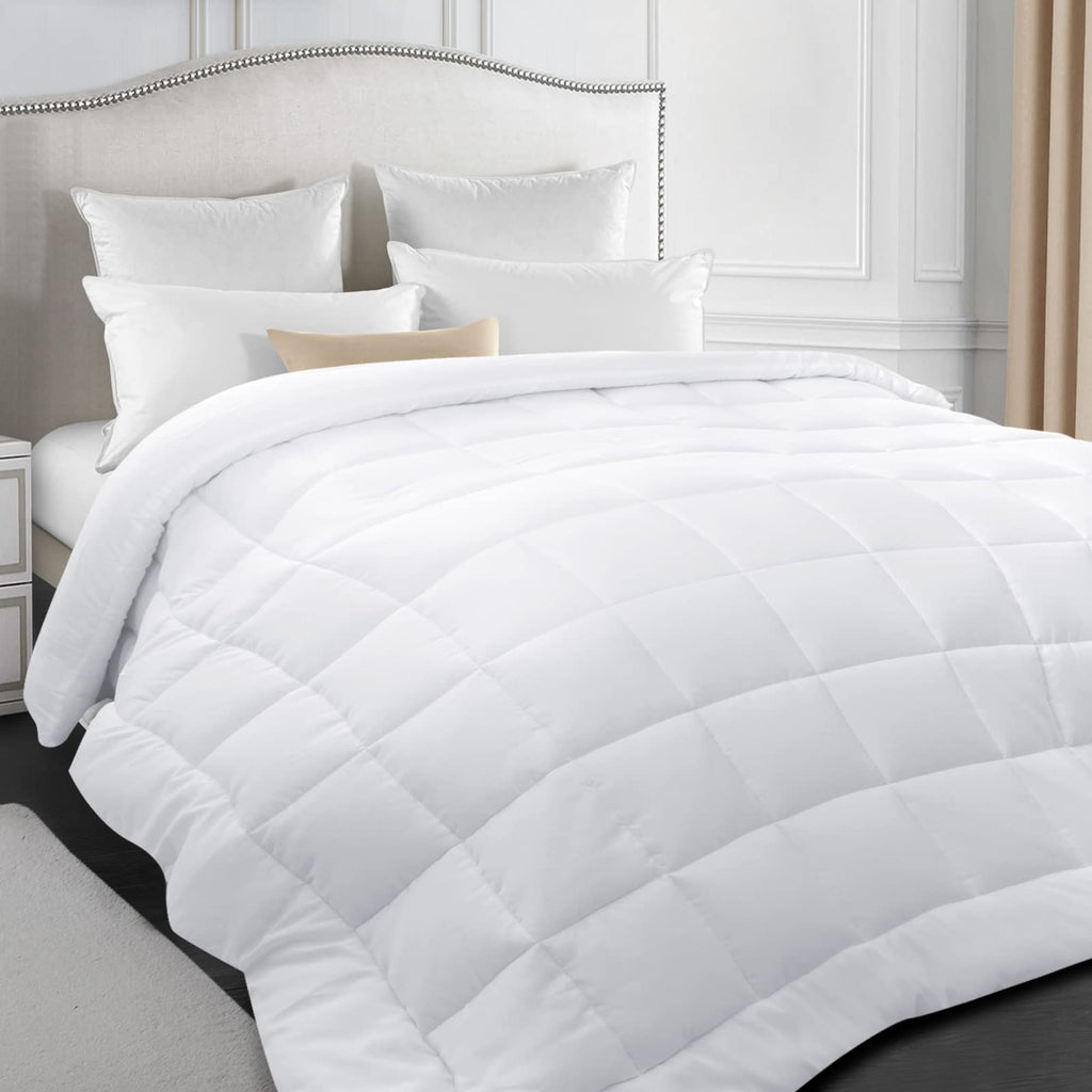 Down Alternative Comforter Queen Size White, Duvet Insert Queen 88" x 88"