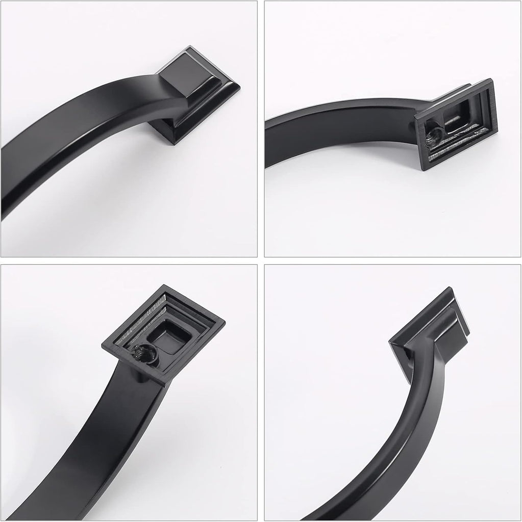5 Pack 4 inch Cabinet Pulls Matte Black Cabinet Handles Drawer Pulls Cabinet Cupboard