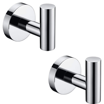 Towel Coat Hook Polished Chrome Stainless Steel Bathroom Clothes Cabinet Closet Sponges Robe Hook Wall Mounted
