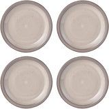 Sadie 16-Piece Cream Dinnerware Set, Service for 4, Durable Stoneware Plates and Bowls with Classic Design