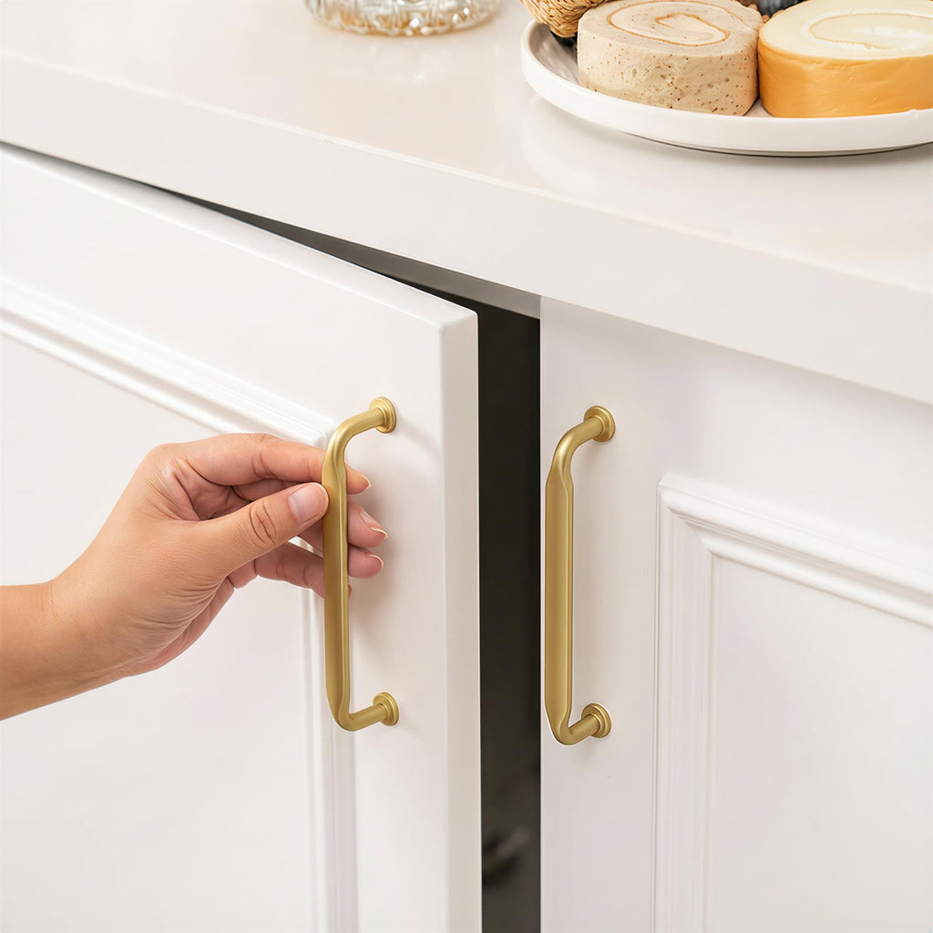 50 Pack 3 Inch Brushed Brass Cabinet Pulls Solid Cabinet Handle